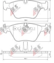 Передние тормозные колодки ABS 36998