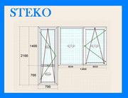 ОКНА STEKO БАЛКОННЫЕ